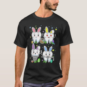 Dental Squad Dental Life Cute Bunny Funny Tooth Ea T-Shirt