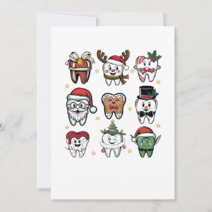 Dental Squad Dentist Christmas Holiday Xmas  Announcement