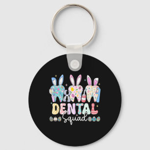 Dental Squad Easter Day Funny Teeth Dental Istant  Key Ring