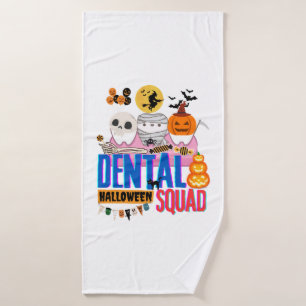 dental squad halloween bath towel