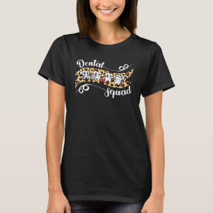 Dental Squad Leopard Costume Dental Assistant Wome T-Shirt