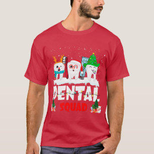 Dental Squad Teeth Dentist Asst Christmas Xmas Men T-Shirt