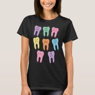 Dental Squad Teeth Dentist Valentine's Day Dental  T-Shirt
