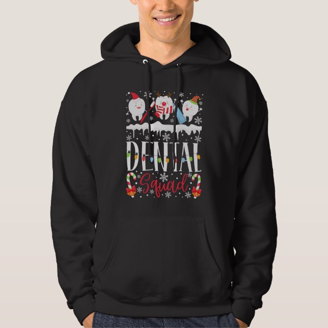 Dental Squad Teeth Toothbrush Men Hoodie (Front)