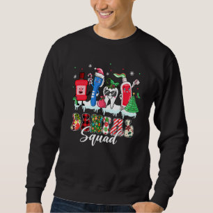 Dental Squad   Tooth Santa Hat Dentist Christmas Sweatshirt