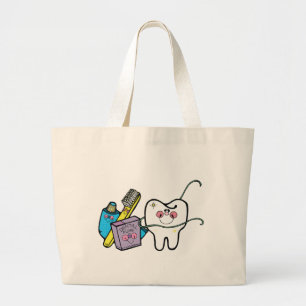 Dental Stuff for Dentist Day March 6th Large Tote Bag