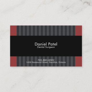 Dental Surgeon Business Card - Professional