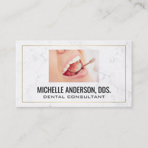 Dental Teeth Cleaning Session Business Card