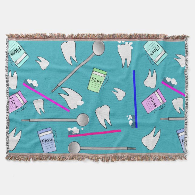 Dental Tools Design Cosy Blanket (Front)