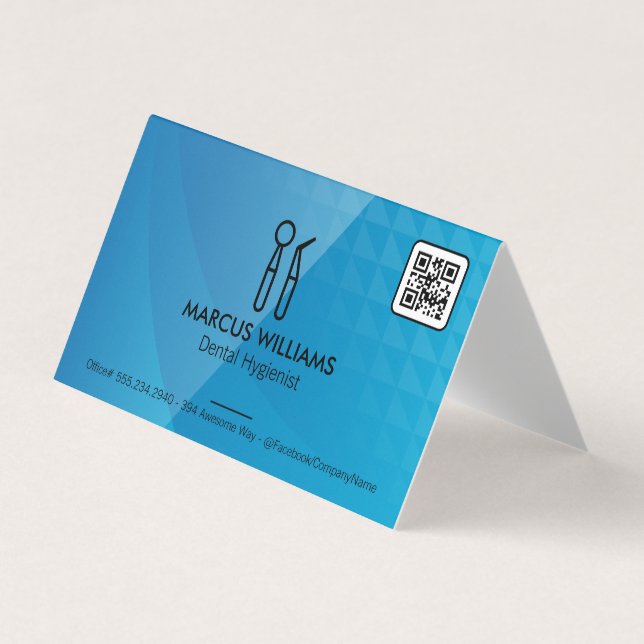 Dental Tools | QR Code Business Card (Front)