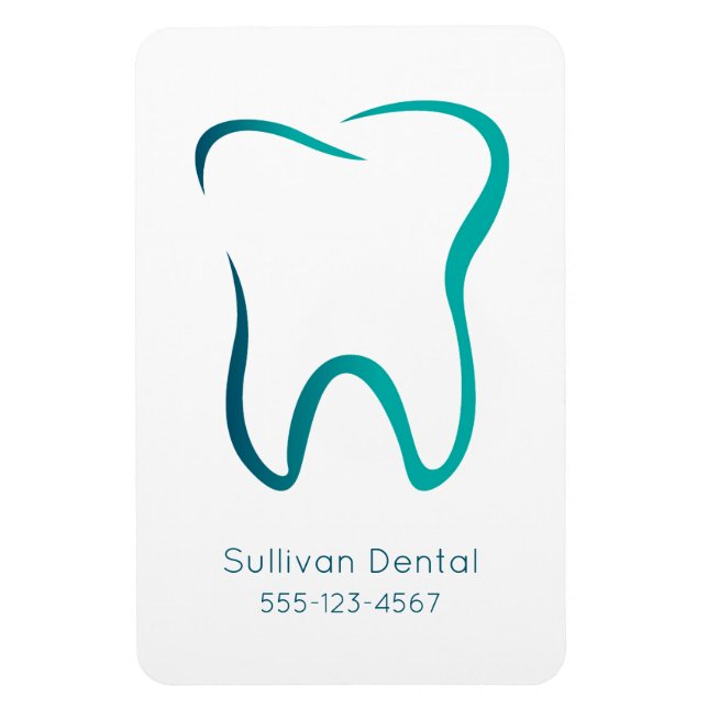 Dental Tooth Dentistry Medical Business Magnet (Vertical)