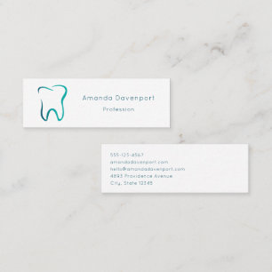 Dental Tooth Dentistry Medical Image Mini Business Card