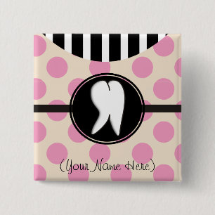 Dental Tooth Design Gifts 15 Cm Square Badge