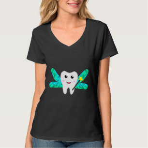 Dental Tooth Fairy Cute Dentist Oral Hygiene Teeth T-Shirt