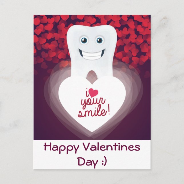 Dental Valentine Postcard (Front)
