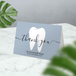 Dental White Tooth Mist Blue Dentist Thank You<br><div class="desc">Dental White Tooth Mist Blue Dentist Thank You Cards.</div>