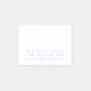 Dental Words Pastel Post-it Notes