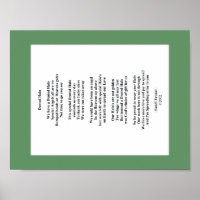 Dented Halo Poem 8.5 X 11 Poster Paper (Matte)