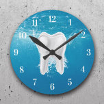 Dentist 3D Tooth Dental Office Water Blue<br><div class="desc">Dentist 3D Tooth Dental Office Water Blue Clocks.</div>