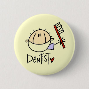 Dentist 6 Cm Round Badge