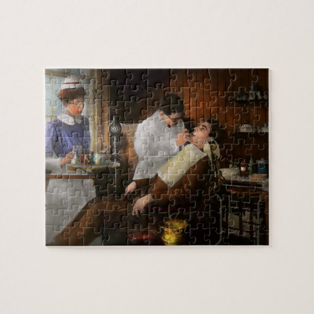 Dentist - An incisive decision - 1917 Jigsaw Puzzle (Horizontal)
