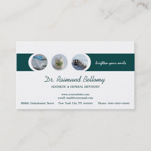 Dentist Appointment Business Card (Front)