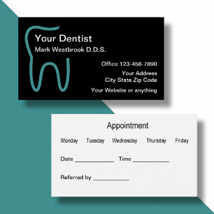 Dentist Appointment Business Cards
