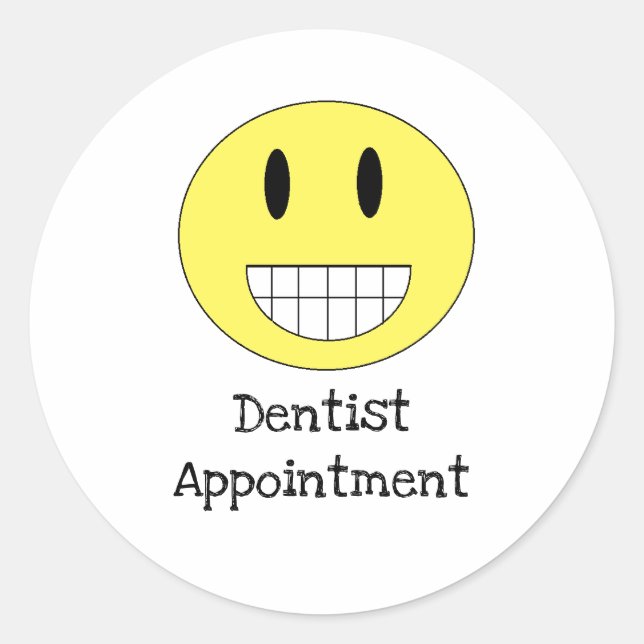 Dentist Appointment Calendar Stickers (Front)