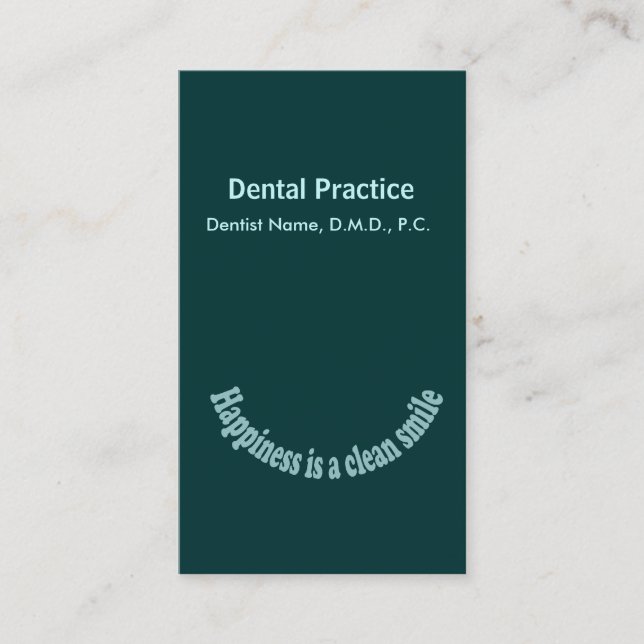 Dentist Appointment Card (Front)