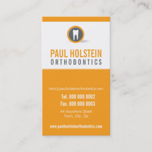 DENTIST APPOINTMENT CARD :: modern tooth logo 6