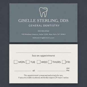 Dentist Appointment Reminder Card