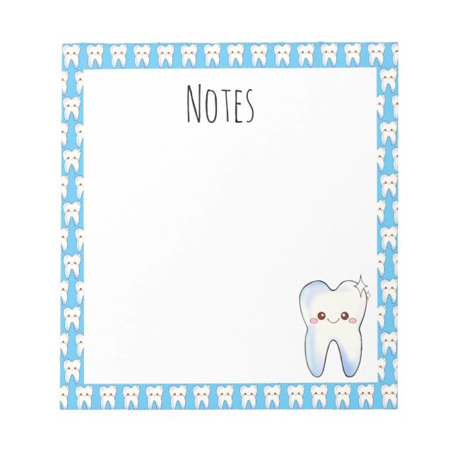 Dentist Appointment Tooth Notepad (Front)