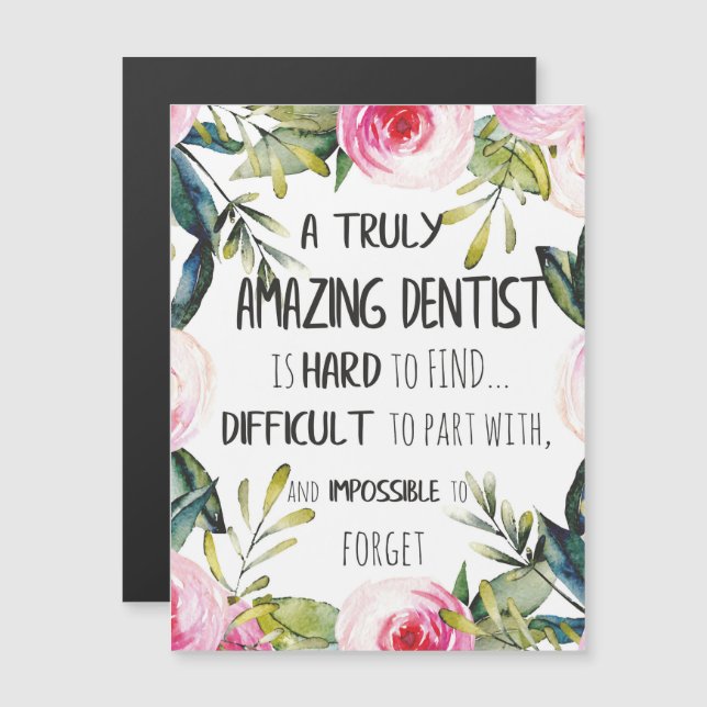 Dentist appreciation Doctor Thank you Gift Quote (Front/Back)