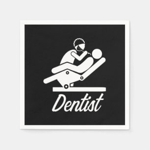 Dentist At Work Dentistry Teeth Tooth Doctor Gift Napkin