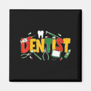 Dentist Black Nurse Magic Black History Month June Magnet