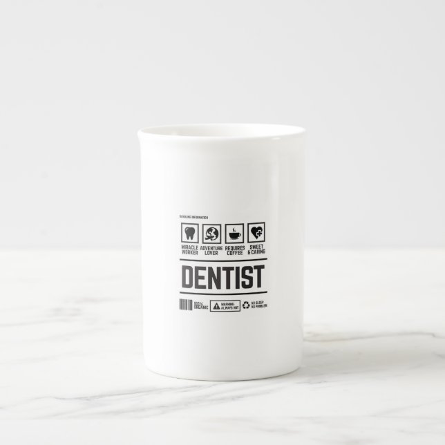 dentist bone china mug (Front)