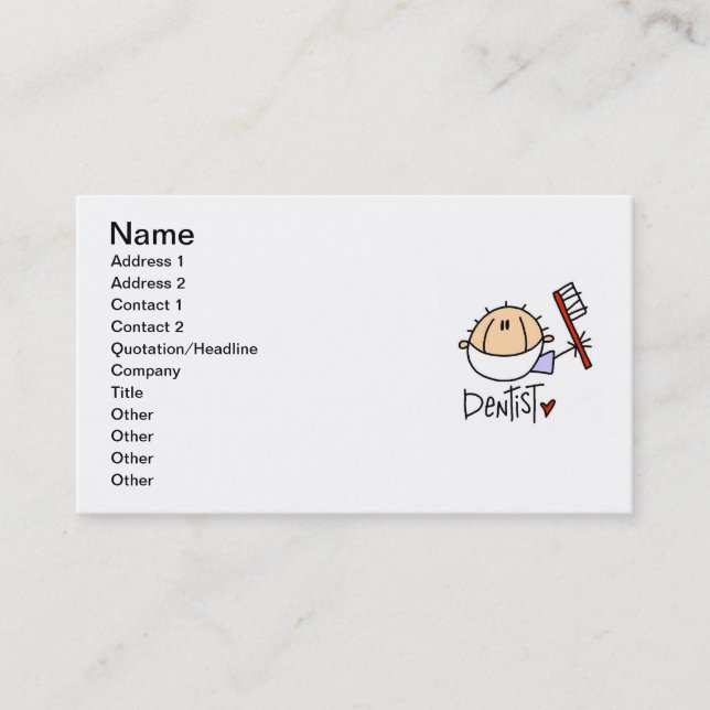 Dentist Business Card (Front)