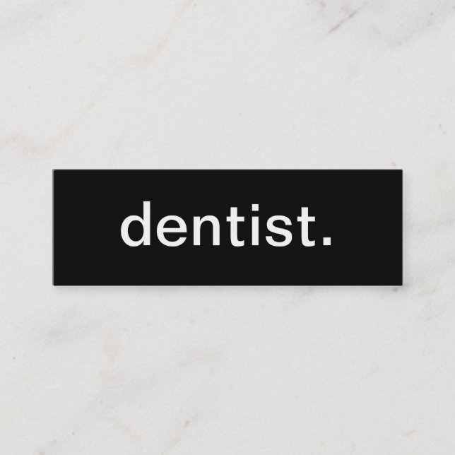 Dentist Business Card (Front)