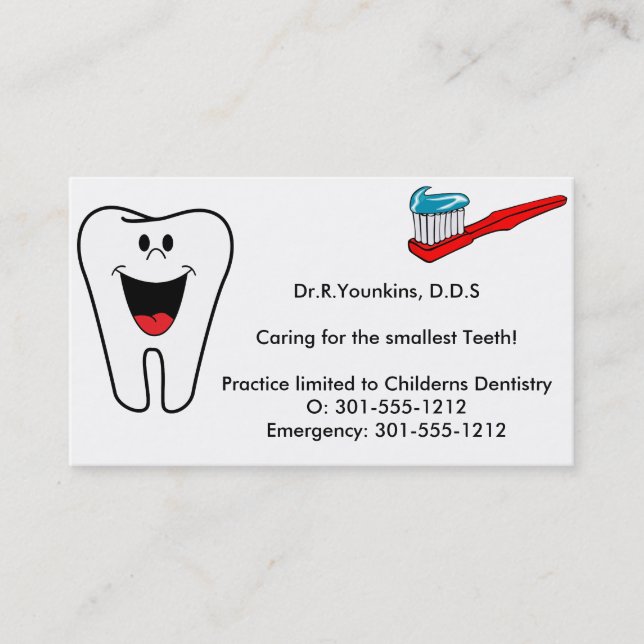 Dentist Business Cards (Front)