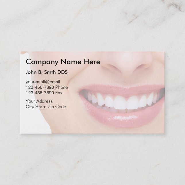 Dentist Business Cards (Front)