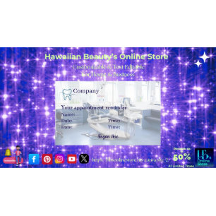 Dentist Business Cards 42 Pack of 100