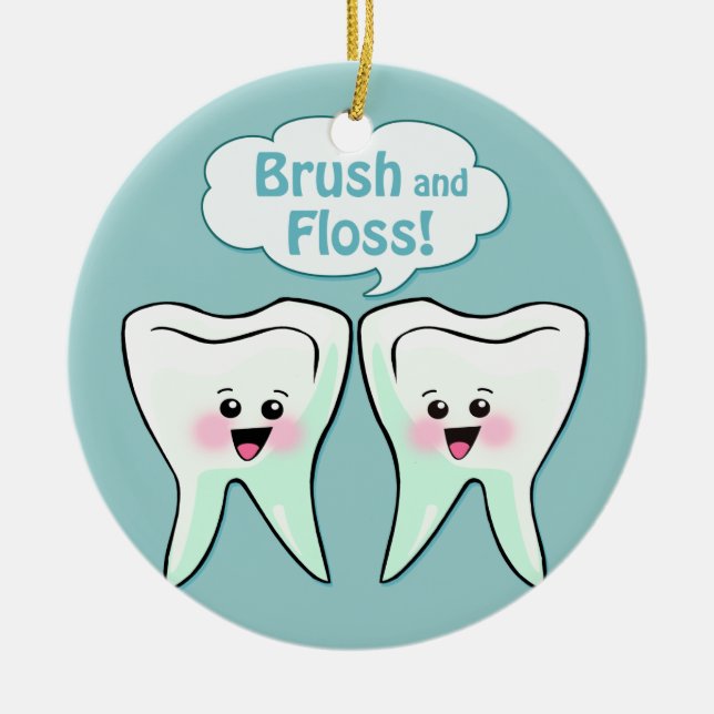 Dentist Ceramic Tree Decoration (Front)