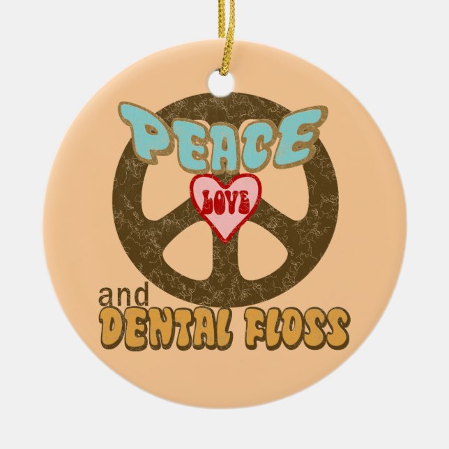 Dentist Ceramic Tree Decoration (Front)