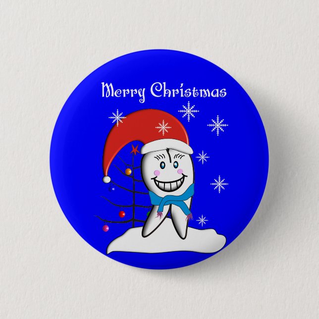 Dentist Christmas Cards and Gifts 6 Cm Round Badge (Front)