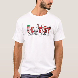 Dentist Christmas Crew Funny Xmas Dental Hygiene X T-Shirt