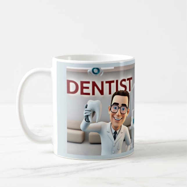 " DENTIST " COFFEE MUG (Left)