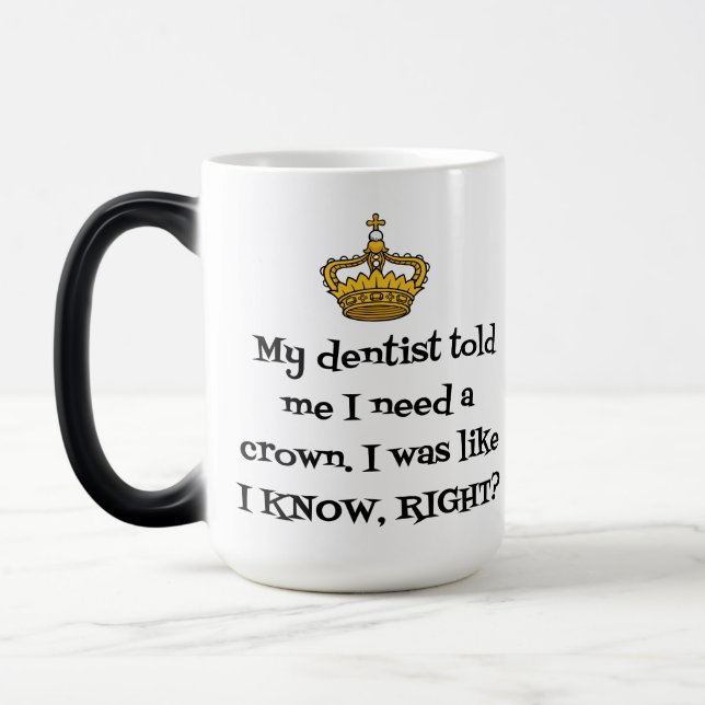 DENTIST CROWN MAGIC MUG (Left)