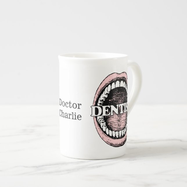Dentist custom name mugs (Front Right)