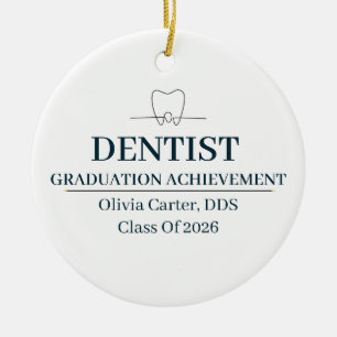 Dentist Custom Name Since Year Ceramic Tree Decoration