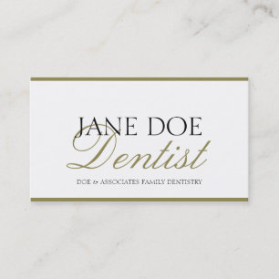 Dentist DDS Family Dentistry -Available Letterhead Business Card